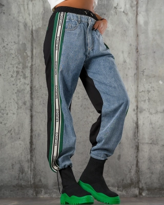 Hera Combo Trousers, Green Color