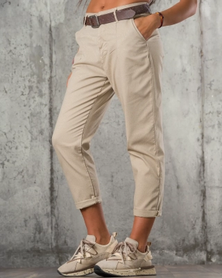 Meet Again Trousers, Taupe Color