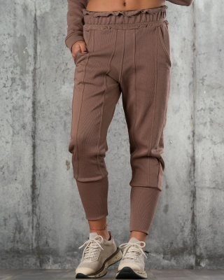 Long Beach Jogger, Dark Taupe Color