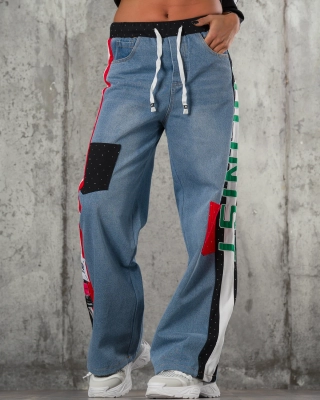 Violinist Trousers, Denim Blue Color