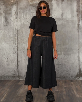 Панталон Who I Want 2 Be, Черен Цвят