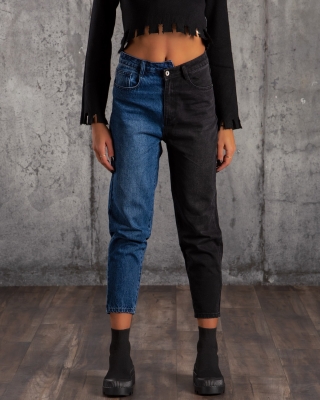 Double Trouble Two-Tone Jeans, Multicolored