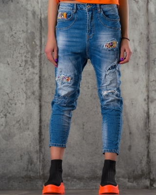 Coloring Book Jeans, Blue Color