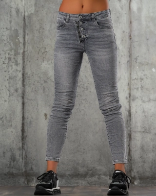 I Get The Hype Jeans, Grey Color