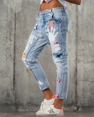 Hands Up Jeans, Blue Color