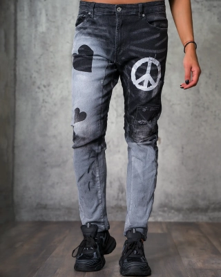 Hippie Love Jeans, Black Color