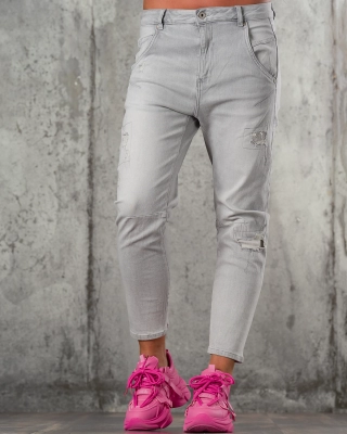 Lucy Boyfriend Jeans, Grey Color