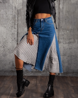 Marissa Midi Skirt, Blue Color