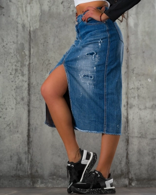 Roses Are Red, Denim Is Blue Skirt, Blue Color