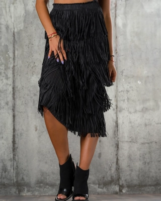 Introduction Skirt, Black Color