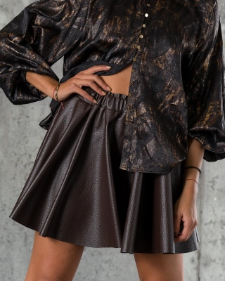 Chocolate Cake Skirt, Dark Brown Color