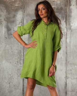 Bring Back Shirt Dress, Green Color