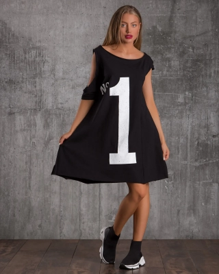 Empire Dress, Black Color