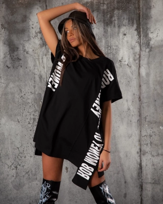 Sunshine Coast T-Shirt Dress, Black Color