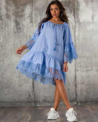 Finish Dress, Light Blue Color