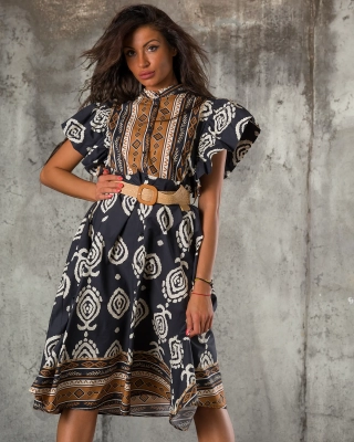 Countryside Dress, Multicolored