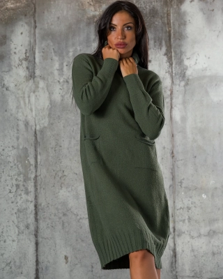 Plus One Dress, Military Color