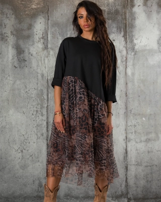 Bring It Dress, Black Color