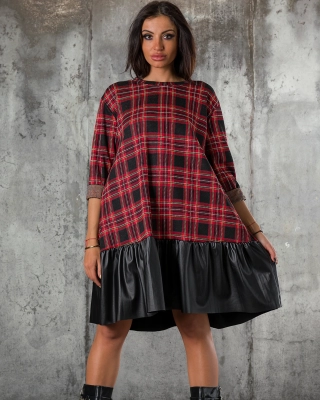 Apple Dress, Black/Red Color