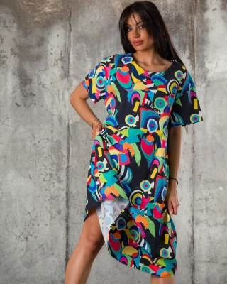 Colorful World Dress, Multicolored