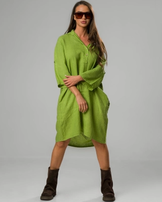 Bring Back Shirt Dress, Green Color