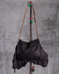 Mod Leather Crossbody Bag, Black Color