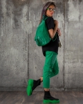 Seville Studded Backpack, Green Color