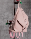 Clout Studded Backpack, Cream/Ecru Color