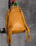 Baddie Zip Backpack, Beige Color