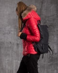 Courtney Leather Backpack, Black Color