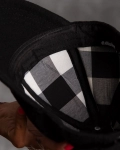 Billie Baseball Cap With Fur Pom-Pom, Black Color