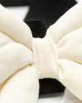 Viola Belt With a Bow, White Color