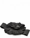 Dahlia Belt With a Flower, Black Color