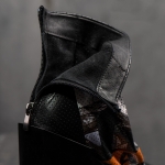 Media Peep-Toe Boots, Black Color
