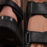 Columbia Leather Sandals, Black Color