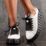 Millennial Leather Sneakers, White Color