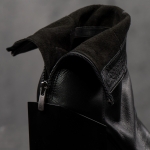 Lori Leather Boots, Black Color