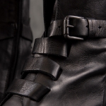 Toledo Leather Boots, Black Color