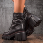Portofino Leather Boots, Black Color