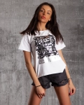 Beautiful Day T-Shirt With Sequins, Black Color