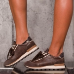 Feather Sneakers, Black Color