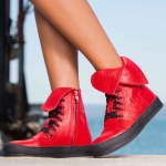 Invidia High top sneakers, Red Color