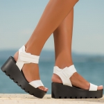 Venice Platform sandals , Black Color