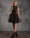 Aaliya Tulle Dress, Black Color