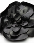 Roseville Belt With a Flower, Black Color
