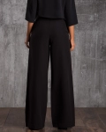 Exquisite high waisted trousers, Black Color