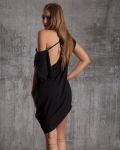 Bel Air Oversized open back dress, Black Color