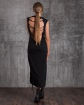 Malone Dress With Back Cutout, Black Color