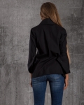 Aesthetic Elegant Shirt, Black Color
