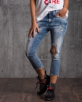 Dynamite Ripped Jeans, Blue Color